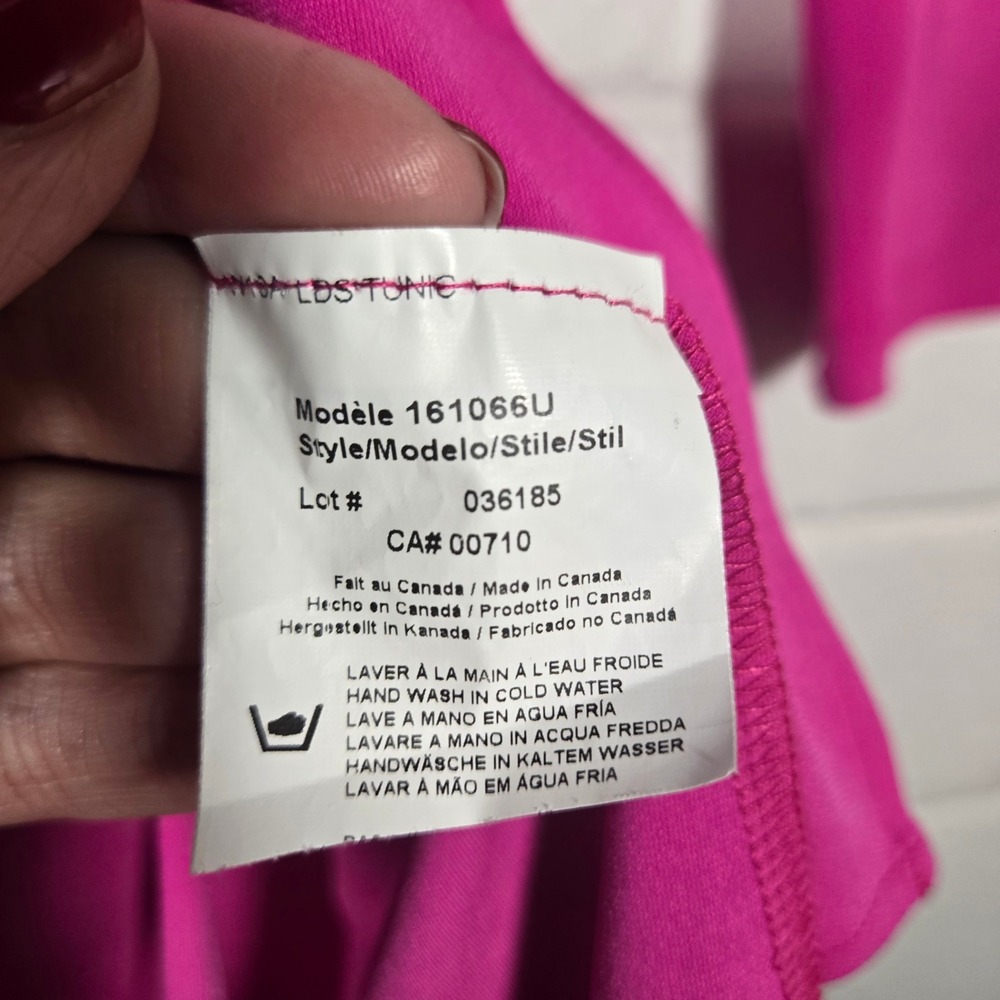Joseph Ribkoff Pink Magenta‎ Asymmetric Tunic Top Barbie Lagenlook 6 8 Artsy - Picture 4 of 6